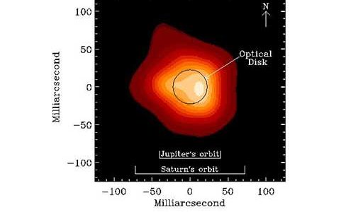 Radio image of Betelgeuse's atmosphere