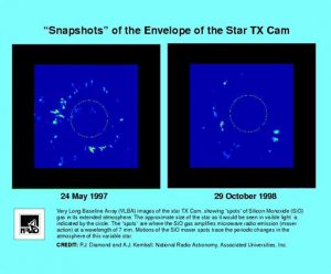 Gas around the star TX Cam