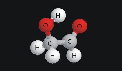Glycolaldehyde Molecule.