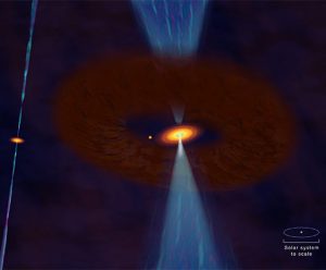 Artist's impression of protoplanetary disk