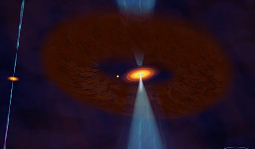 Artist's impression of protoplanetary disk