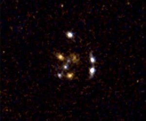 Hubble Space Telescope image of the gravitational lens system