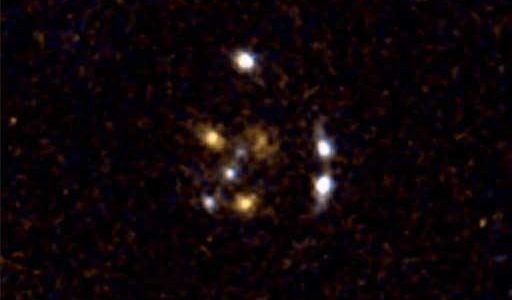Hubble Space Telescope image of the gravitational lens system