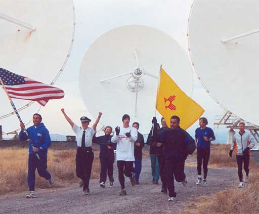 Runners at the VLA