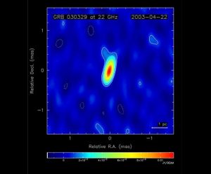 VLBA IMAGE of GRB 030329