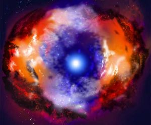 An artist's impression of Supernova 1986J.