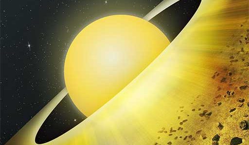 Artist's Conception of Dusty Disk Around Young Star TW Hydrae