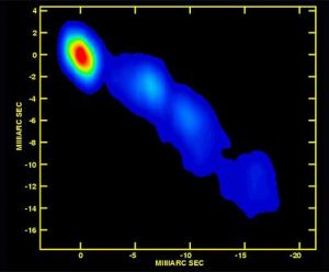 3C 273's core and jet.