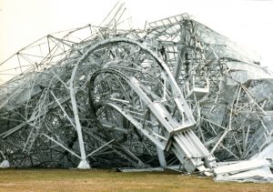 Collapsed 300-foot telescope