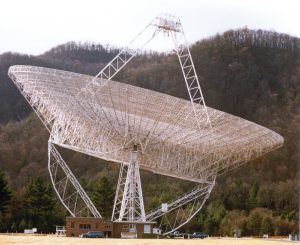 300-foot telescope before collapse