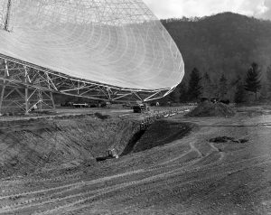 Landscaping around the 300-foot telescope