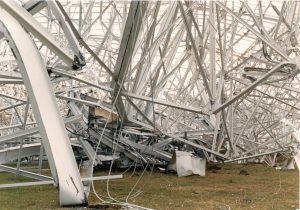 Collapsed 300-foot telescope