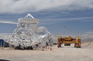 Japanese ALMA antenna and Transporter