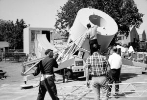 Disassembling the 42-foot telescope