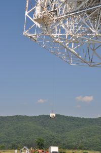 Lowering the GBT's Ka-band Focal Plane Array to the ground