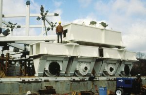 Technician on a GBT track truck