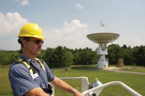 Daryl Shinaberry and 20-meter telescope