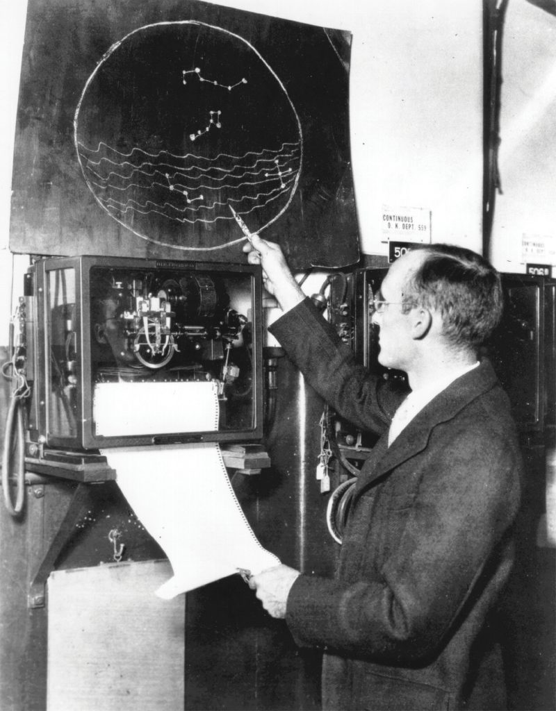 Karl Jansky and his map of the Milky Way