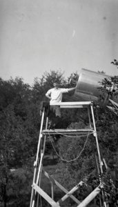 Grote Reber and his telescope