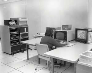 Jim Torson in old VLA computer room