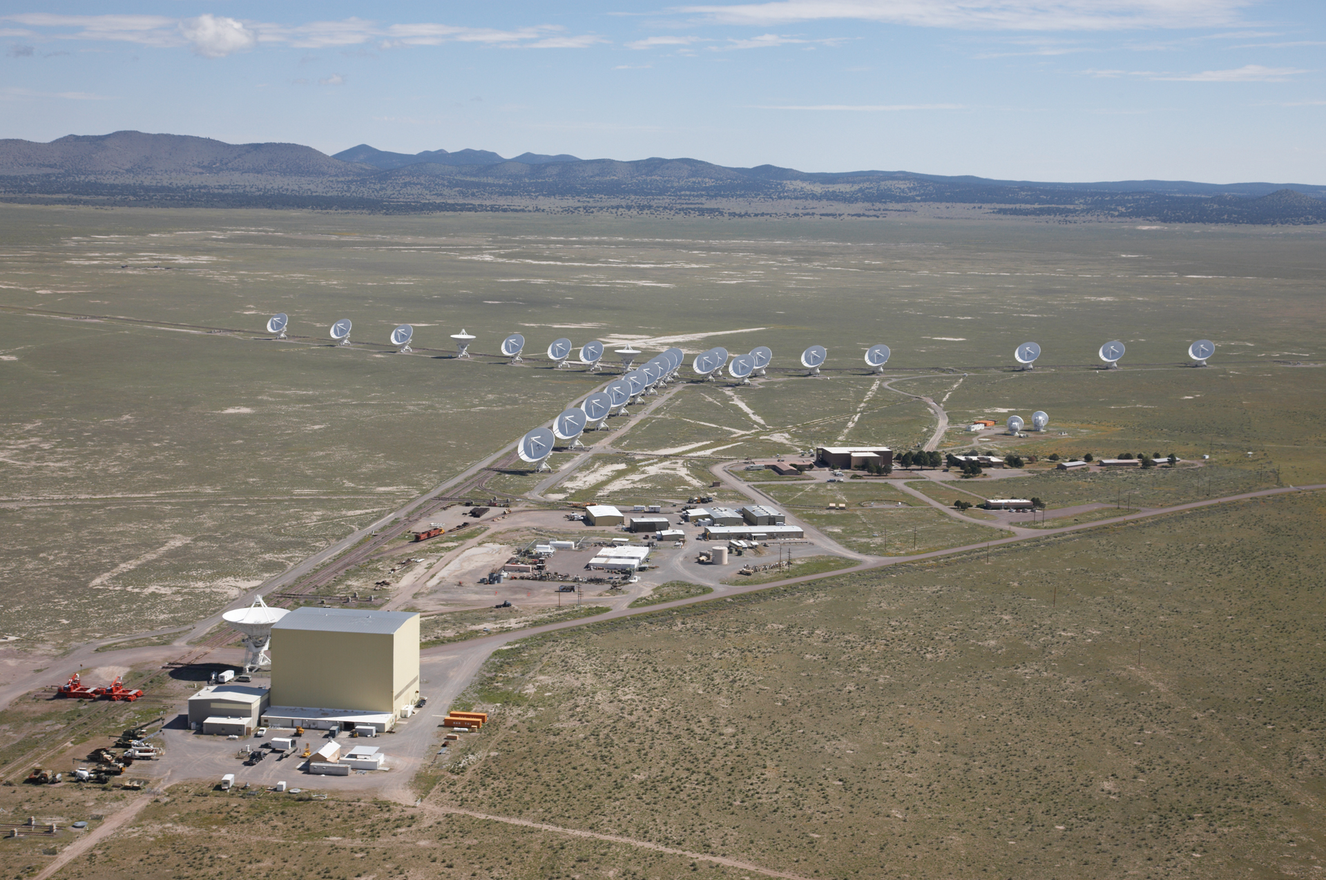 Aerial shot of the entire VLA site