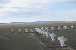 Aerial shot of the VLA