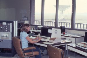 Astronomer in the VLA's Control Room