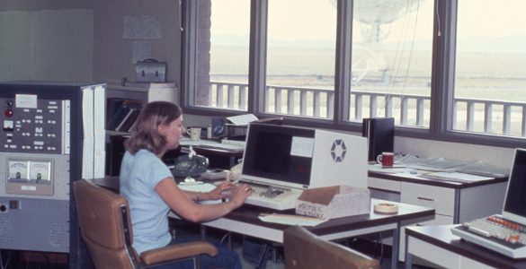 Astronomer in the VLA's Control Room