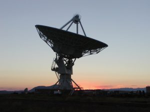 VLA Antenna at sunset