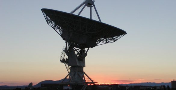 VLA Antenna at sunset