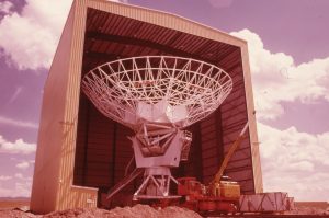 Panelless VLA antenna in The Barn