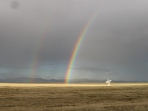 VLA antenna and double rainbow