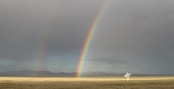 VLA antenna and double rainbow