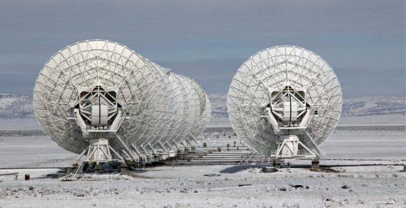 VLA antennas in snow