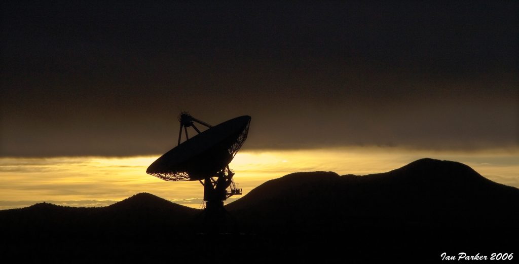Pie Town VLBA station at sunset