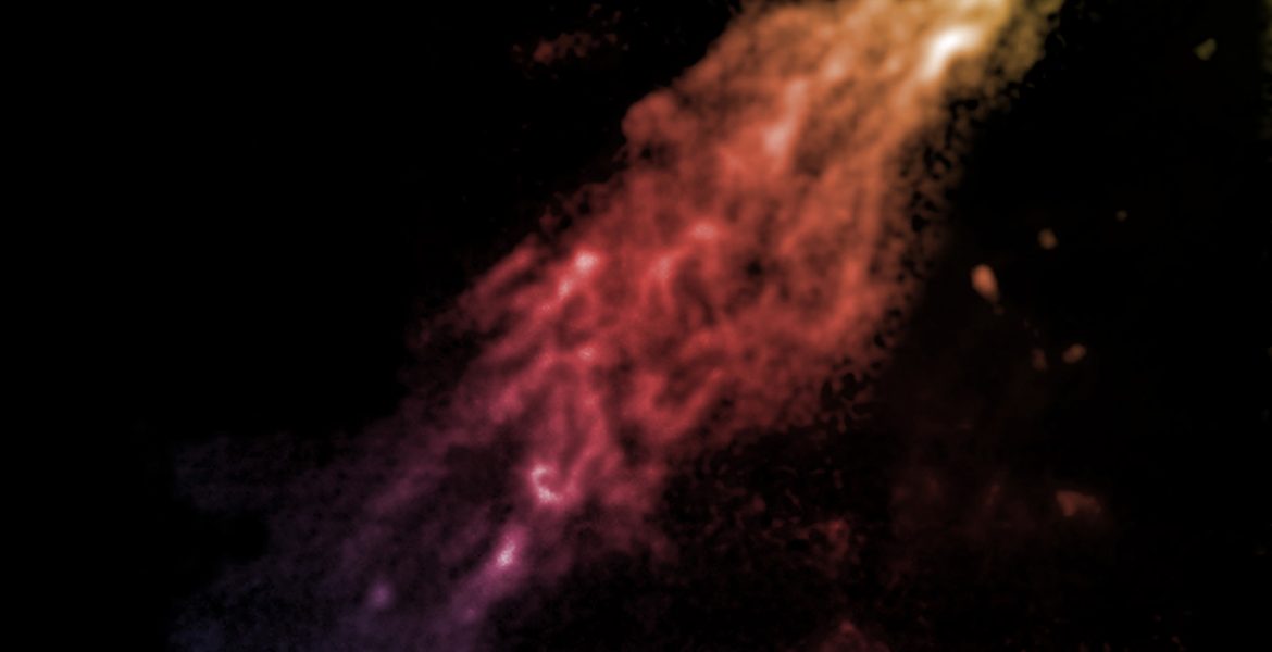 False-color image of the Smith Cloud