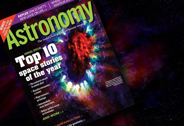 Supernova 1987A on the cover of Astronomy Magazine