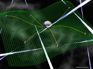 Artist's impression of pulsar array