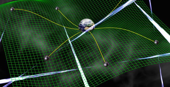 Artist's impression of pulsar array