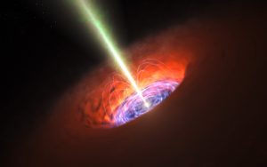 Artist impression of a supermassive black hole