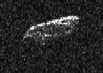 Animation of radar images of asteroid 2015 HM10