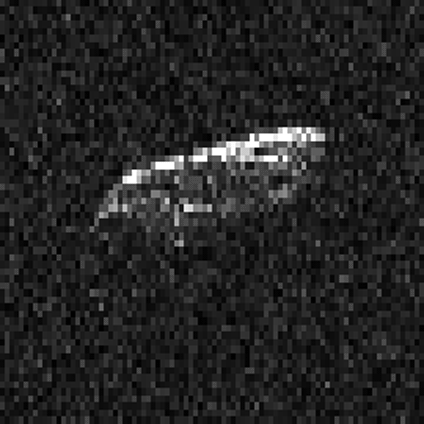 Animation of radar images of asteroid 2015 HM10