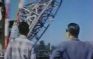 Construction of the 140-foot telescope