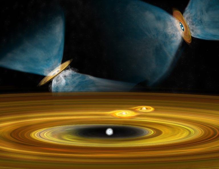 Artist's conception of star formation