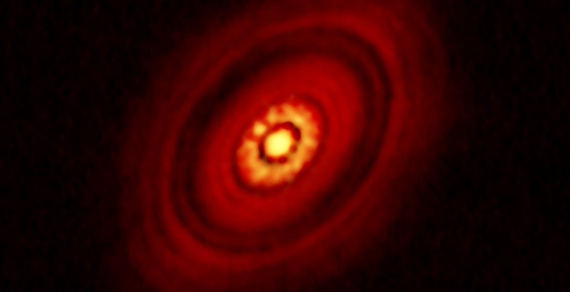 Combined ALMA/VLA image of HL Tau.