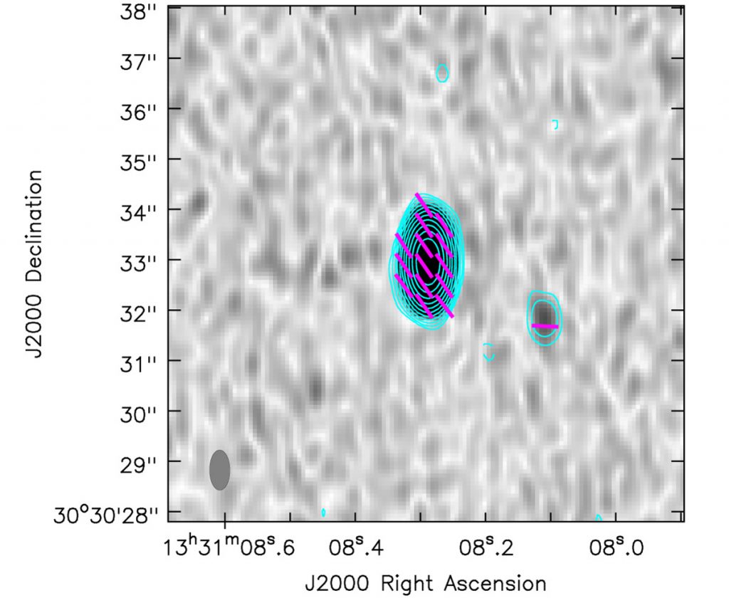 Contour map of 3C 286