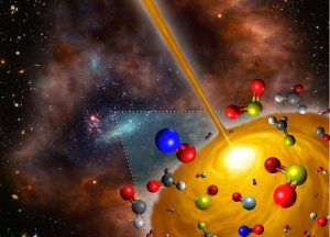 Artist's concept image of the hot molecular core discovered in the Large Magellanic Cloud