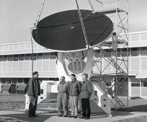 The 12-foot telescope in Green Bank was a gold-coated millimeter-wave detecting telescope in Green Bank.