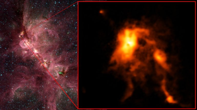 Region of Cat's Paw Nebula