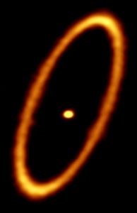 ALMA image of the debris disk in the Fomalhaut star system.